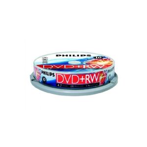 Philips - 10 x DVD+RW - 4.7 GB 1x - 4x - spindle