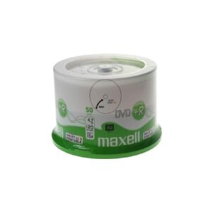 Maxell - 50 x DVD+R - 4.7 GB 16x - printbar overflade - spindle