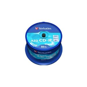 Verbatim CD-R AZO Crystal, 52x, CD-R, 120 mm, 700 MB, Spindel, 50 stk