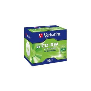 Verbatim - 10 x CD-RW - 700 MB 8x - 12x - cd-boks