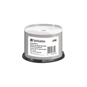 Verbatim DataLifePlus - 50 x DVD-R - 4.7 GB 16x - printbar overflade for ink jet, bred printbar overflade - spindle