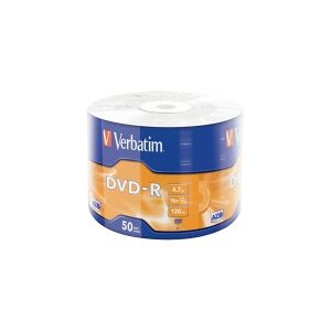 Verbatim - 50 x DVD-R - 4.7 GB (120min) 16x - sølvmatteret - spindle