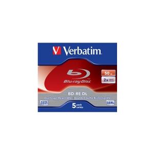 Verbatim - 5 x BD-RE DL - 50 GB 2x - cd-boks
