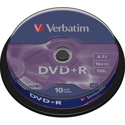 Verbatim Dvd+r 4,7gb (16x) - 10 Stk