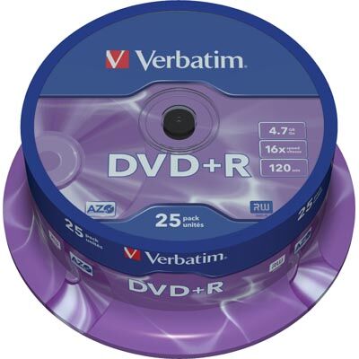Verbatim Dvd+r 4,7gb (16x) - 25 Stk