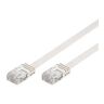 Qbulk Utp Patch Cable Cat 5e, Flat Cable, 1m, White