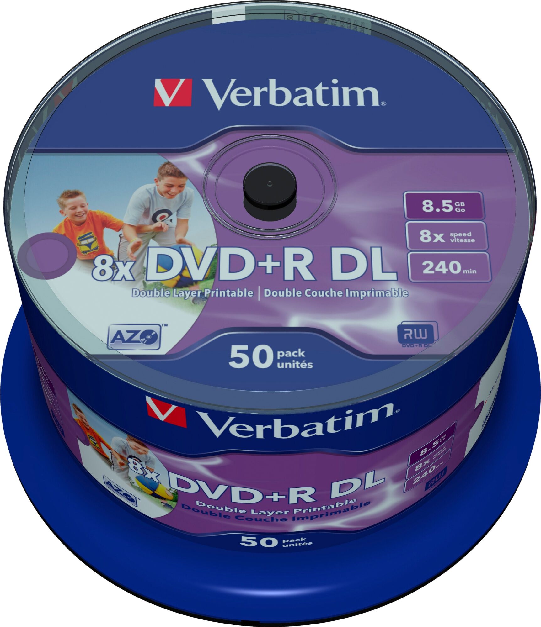 Verbatim DVD+R DL 8x 8.5 GB/240 min 50 kpl DVD+R -levy