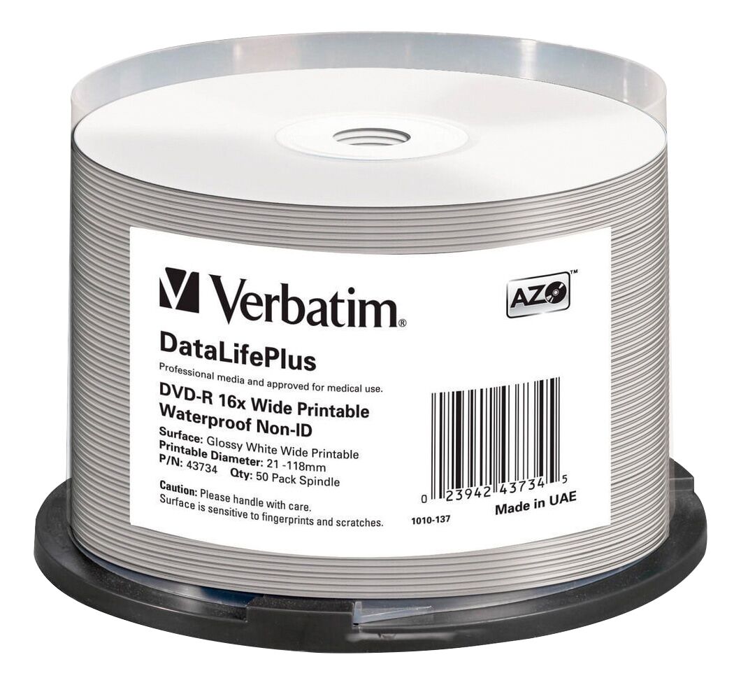 Verbatim DVD-R 16x 4.7 GB/120 min 50 kpl DVD-R levy