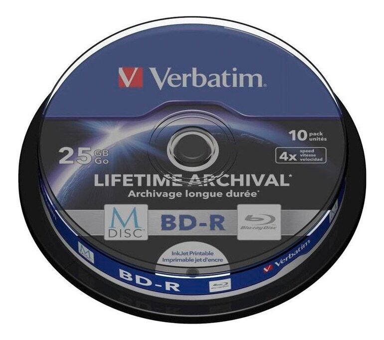Verbatim M-Disc BD-R 4x 25GB/200min 10 kpl BD-R levy