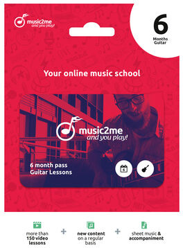 music2me Guitar Subscription 6 Months