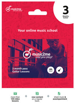 music2me Guitar Subscription 3 Months