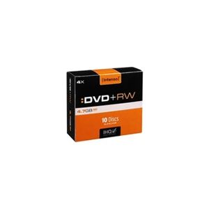 Intenso - 10 x DVD+RW - 4.7 Go (120 minutes) 4x - boîtier CD étroit - Publicité