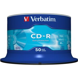 Verbatim Tour de 50 CDR de 80 mn 700Mb Noir/gris