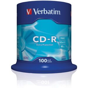 Verbatim Tour de 100 CDR 700MB, 52x 43411 Noir/assortis