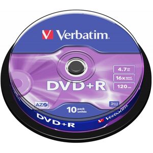 Verbatim DVD+R Matt Silver 4,7 Go 10 pièce(s)