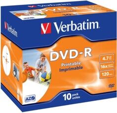 Verbatim DVD-R Verbatim AZO Printable 4,7 Go (x10)