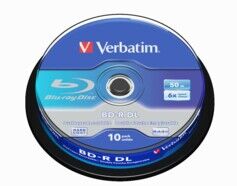 Verbatim Blu Ray DL Type LTH - 50 Go (x10)