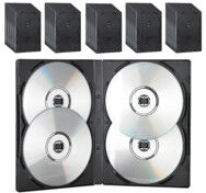 XCase 50 boîtiers DVD - 4 DVD - Noirs