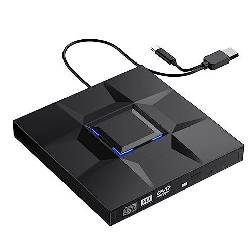 TsoLay Externe CD- en DVD-Speler Game Burner DVD Externe USB 3.0 Type C CD-Schrijver Lezer voor Pc Laptop Desktop