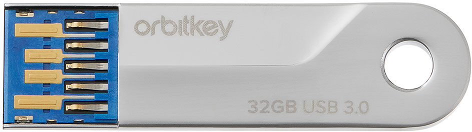 Orbitkey Sleutelhangers Orbitkey Accessoires USB 32GB Grijs