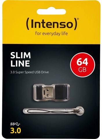 Intenso »Slim Line« usb-stick  - 15.52 - zwart - Size: 64 GB