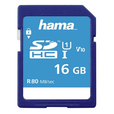 Hama SDHC 16GB Class 10 UHS-I 80MB/S  - 12.99