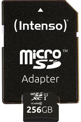 Intenso »microSDHC UHS-I Premium + SD-Adapter« geheugenkaart  - 41.71 - zwart - Size: 256