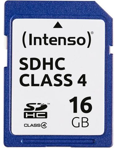 Intenso »SDHC Class 4« geheugenkaart  - 4.68 - blauw - Size: 16 GB