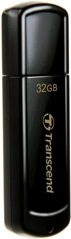 Transcend »JetFlash 350« usb-stick  - 8.33 - zwart - Size: 32 GB