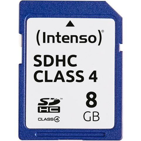 Intenso »SDHC Class 4« geheugenkaart  - 4.77 - blauw - Size: 8 GB