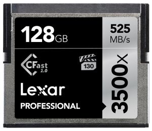 Lexar CFast 2.0 Professional 3500x 128GB