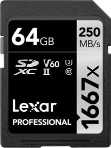 Lexar SDXC Professional UHS-II 1667x 64GB