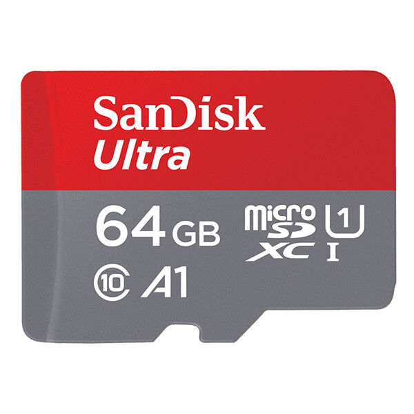 SanDisk Ultra Flashgeheugenkaart - 64 GB microSDXC UHS-I-geheugenkaart
