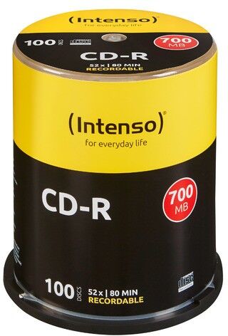 Intenso Cr-R80 700mb  52x Pack 100 Intenso