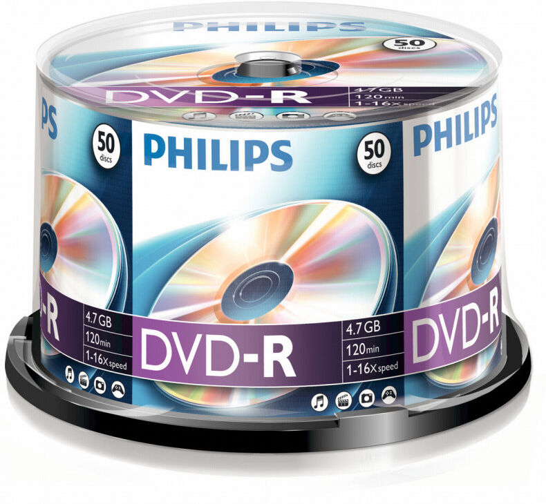 Philips 1x50 Philips Dvd-R 4,7 Gb 16x Sp