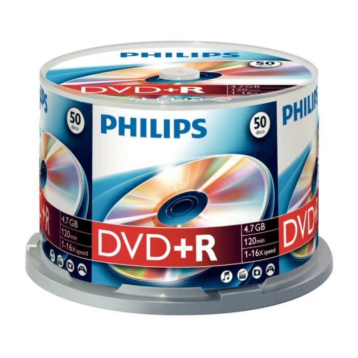 Philips 1x50 Philips Dvd R 4,7 Gb 16x Sp