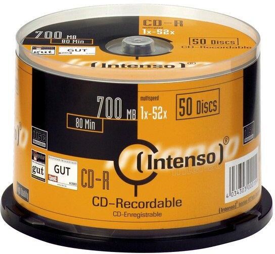 Intenso Pack 50x Cd-r 700mb - Intenso