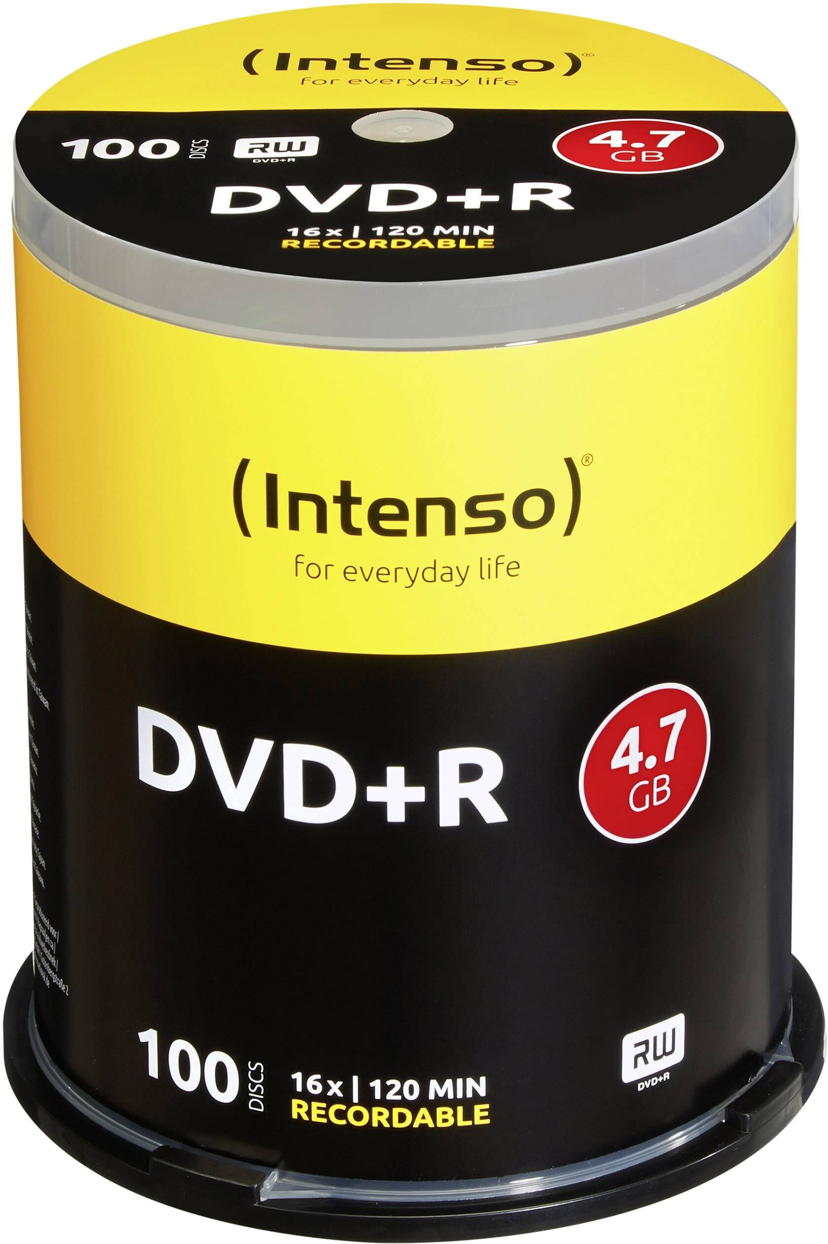 Intenso Pack 100x Dvd+r 4,7gb 16x - Intenso