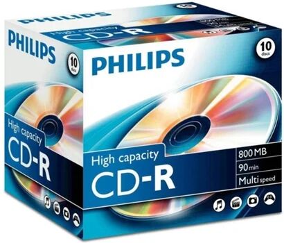 Philips CD-R 90MIN 800MB 40X JEWEL CASE