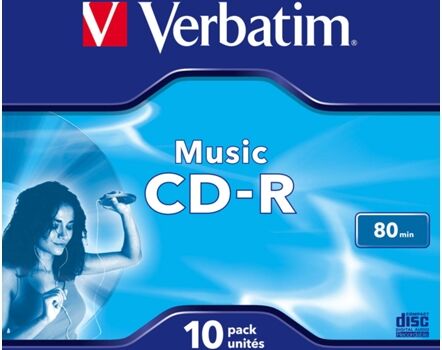 Verbatim CD-R AUDIO 80MIN MUSIC LIFE PLUS JEWEL CASE 10