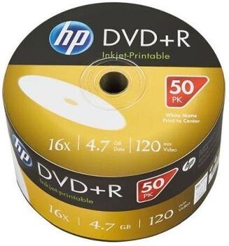 HP DVD+R Print 120Minu 4,7GB Bulk (50 unidades)