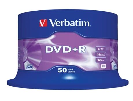 Verbatim DVD+R 16x Ad. Azo 4 7GB Ck50