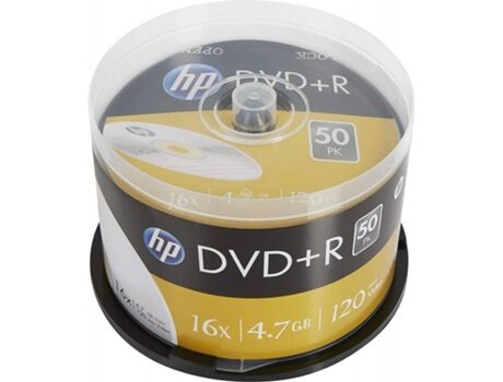 HP DVD+R 120Min 4,7GB Cake Box (50 unidades)