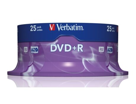 Verbatim DVD+R 16x Ad. Azo 4 7GB Cake25