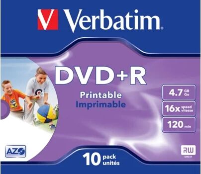 Verbatim DVD+R 16X PRINTABLE 10UN