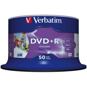 DVD+R 16XWide Inkjet printable No ID(50)