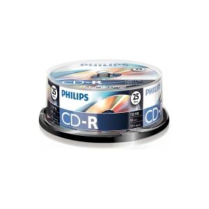 Philips CD-R   52X   700MB   Spindle   25-pack