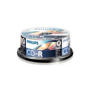 Philips CD-R   52X   700MB   Spindle   25-pack