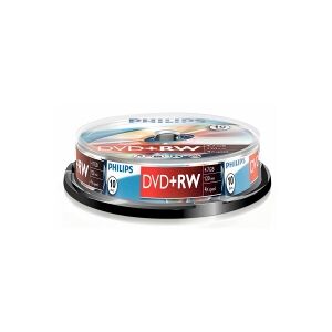 Philips DVD+RW   4X   4.7GB   Spindle   10-pack