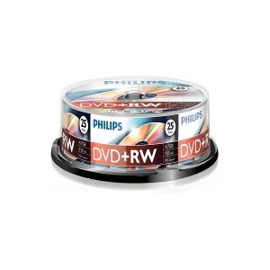 Philips DVD+RW   4X   4.7GB   Spindle   25-pack